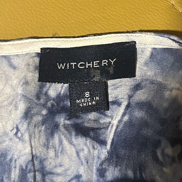 TIE DYE BOHO PATCHWORK SILK BABYDOLL DRESS - Picture 3 of 8